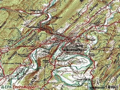 Ridgeley topographic map
