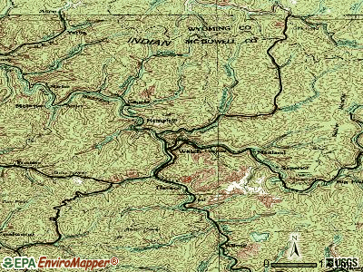 Welch topographic map