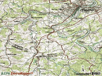 Whitehall topographic map