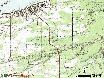 White River topographic map