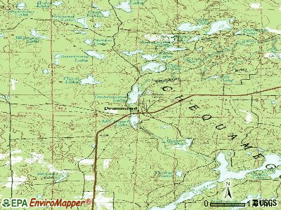Drummond topographic map