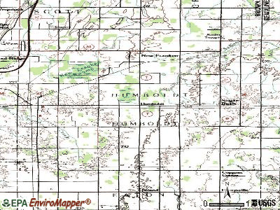 Humboldt topographic map