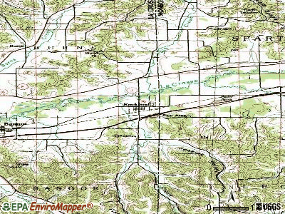 Rockland topographic map