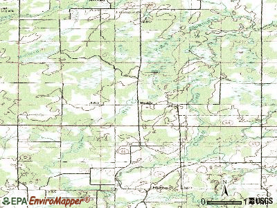 Ruby topographic map