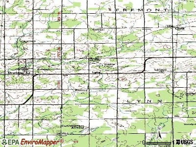 Lynn topographic map