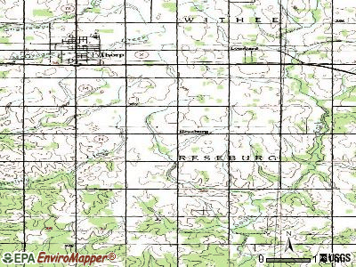 Reseburg topographic map