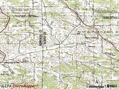 York topographic map