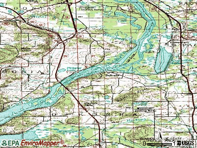 Dekorra topographic map