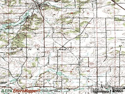 Dane topographic map