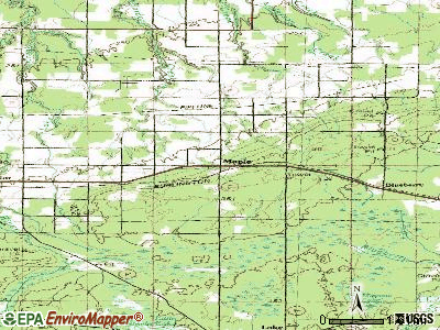 Maple topographic map