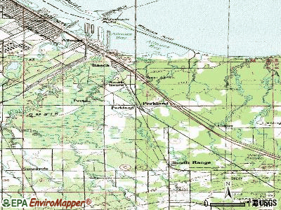 Parkland topographic map