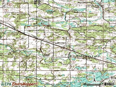 Red Cedar topographic map