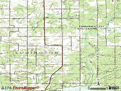 Ludington topographic map