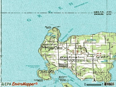 Washington topographic map