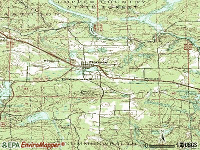 Commonwealth topographic map