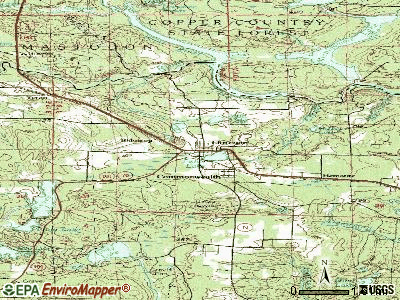 Florence topographic map