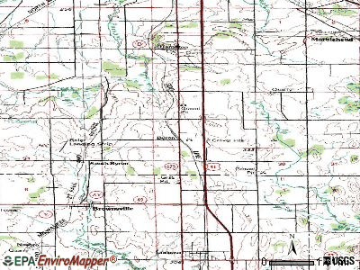 Byron topographic map