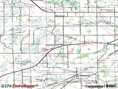 Lamartine topographic map
