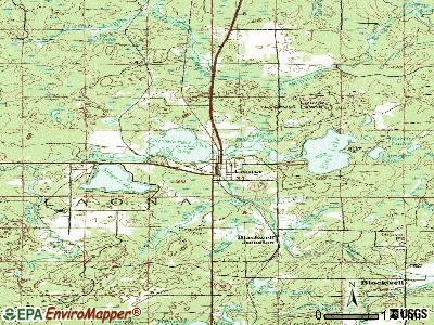 Laona topographic map