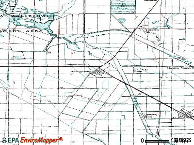 Tranquillity topographic map