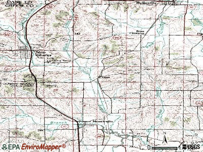 Exeter topographic map