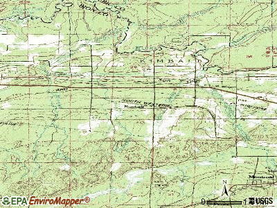 Kimball topographic map