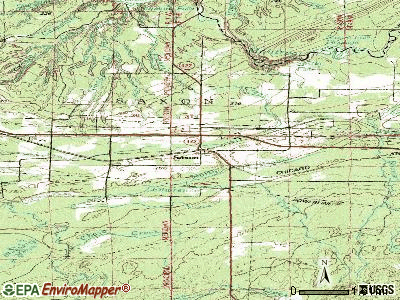 Saxon topographic map
