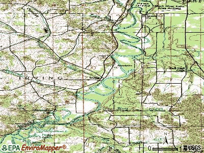 Irving topographic map