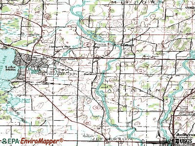 Aztalan topographic map