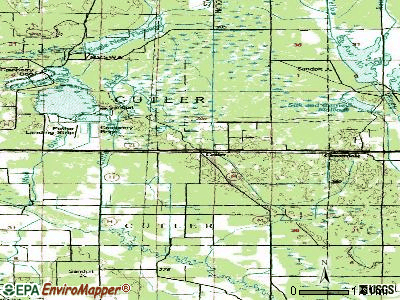 Cutler topographic map
