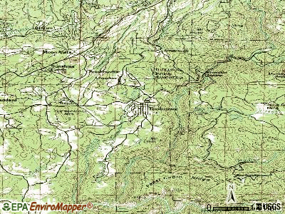 Tuolumne City topographic map