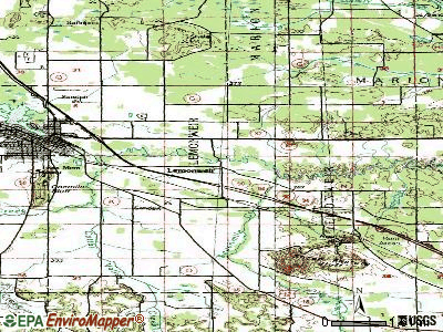 Lemonweir topographic map