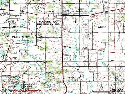 Paris topographic map