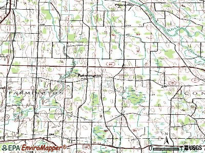 Farmington topographic map