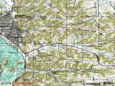 Shelby topographic map