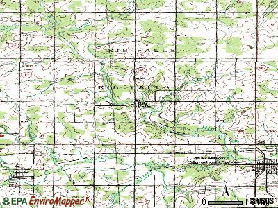 Rib Falls topographic map