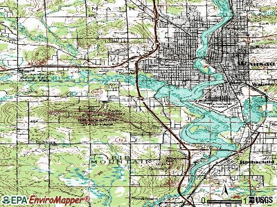 Rib Mountain topographic map