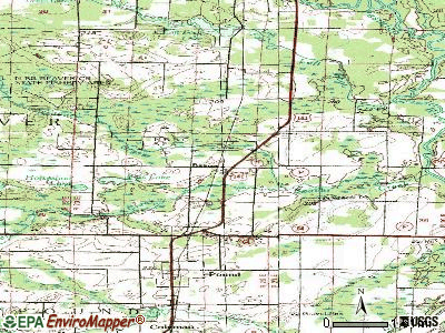 Beaver topographic map