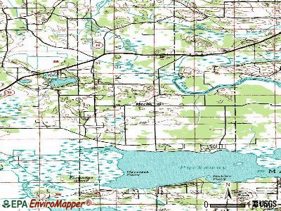 Mecan topographic map