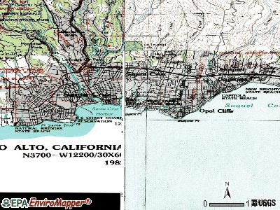 Twin Lakes topographic map