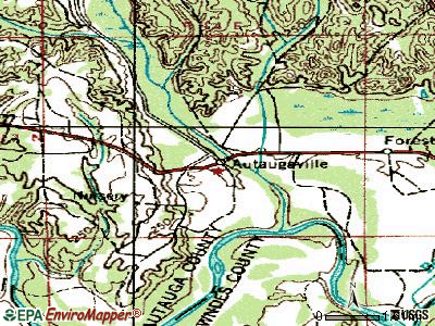 Autaugaville topographic map