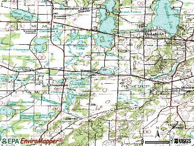 Waterville topographic map