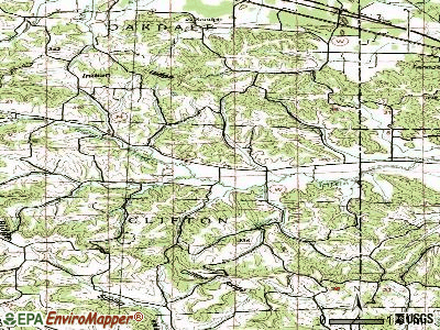 Clifton topographic map