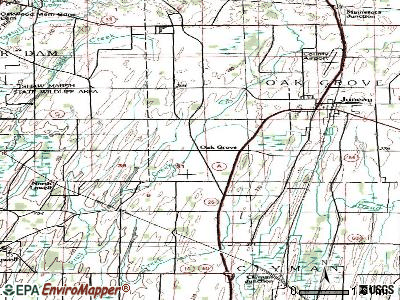 Oak Grove topographic map