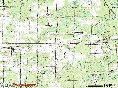 Catawba topographic map