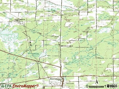 Worcester topographic map