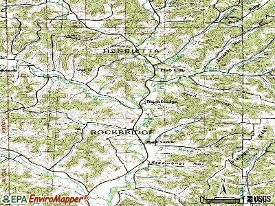 Rockbridge topographic map