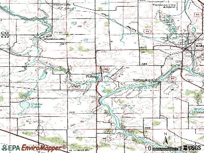 Fulton topographic map