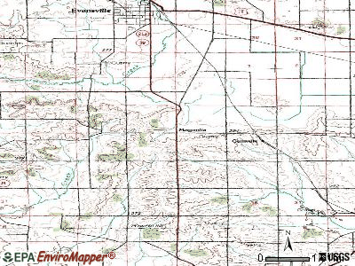 Magnolia topographic map