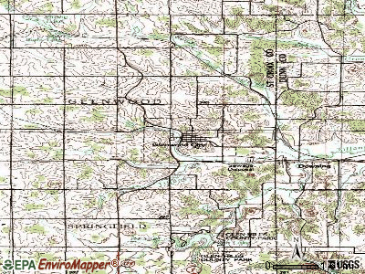 Glenwood topographic map